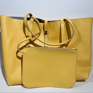Zara Basic Collection Yellow Tote Bag